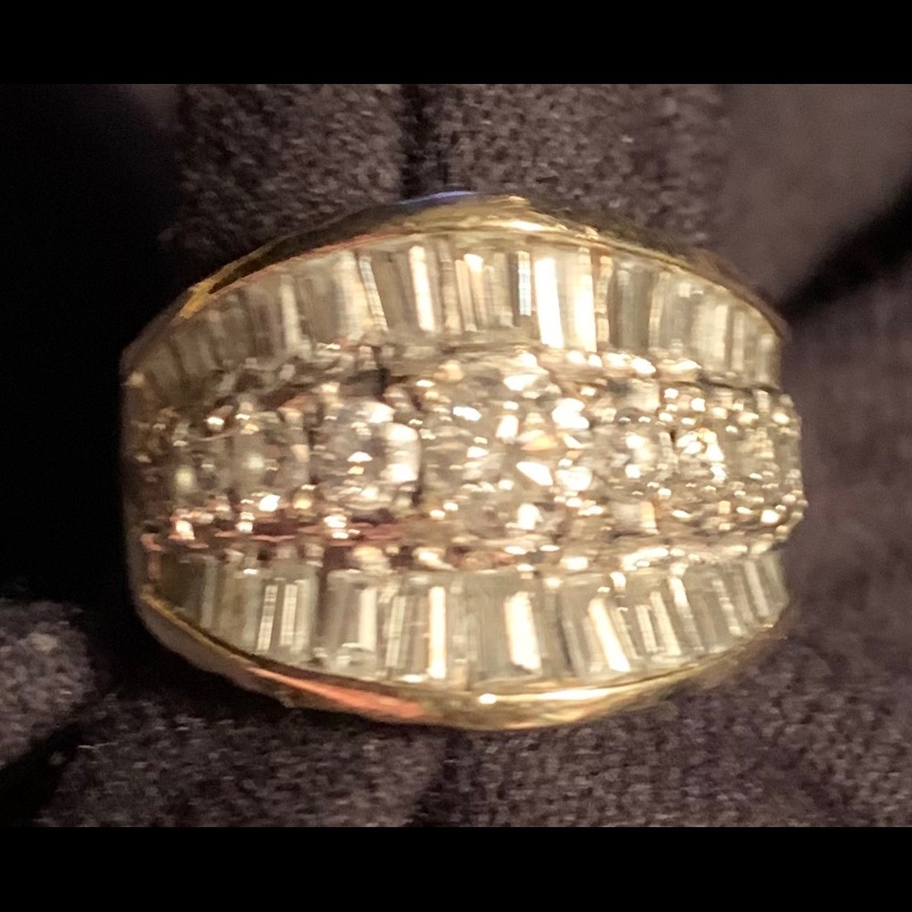 3 Ct Yellow Gold Diamond Cocktail CHRISTMAS GIFT - Picture 8 of 16